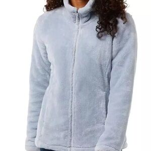 NWT 32 Degrees Heat Soft Blue Gray Plush Fur Jacket